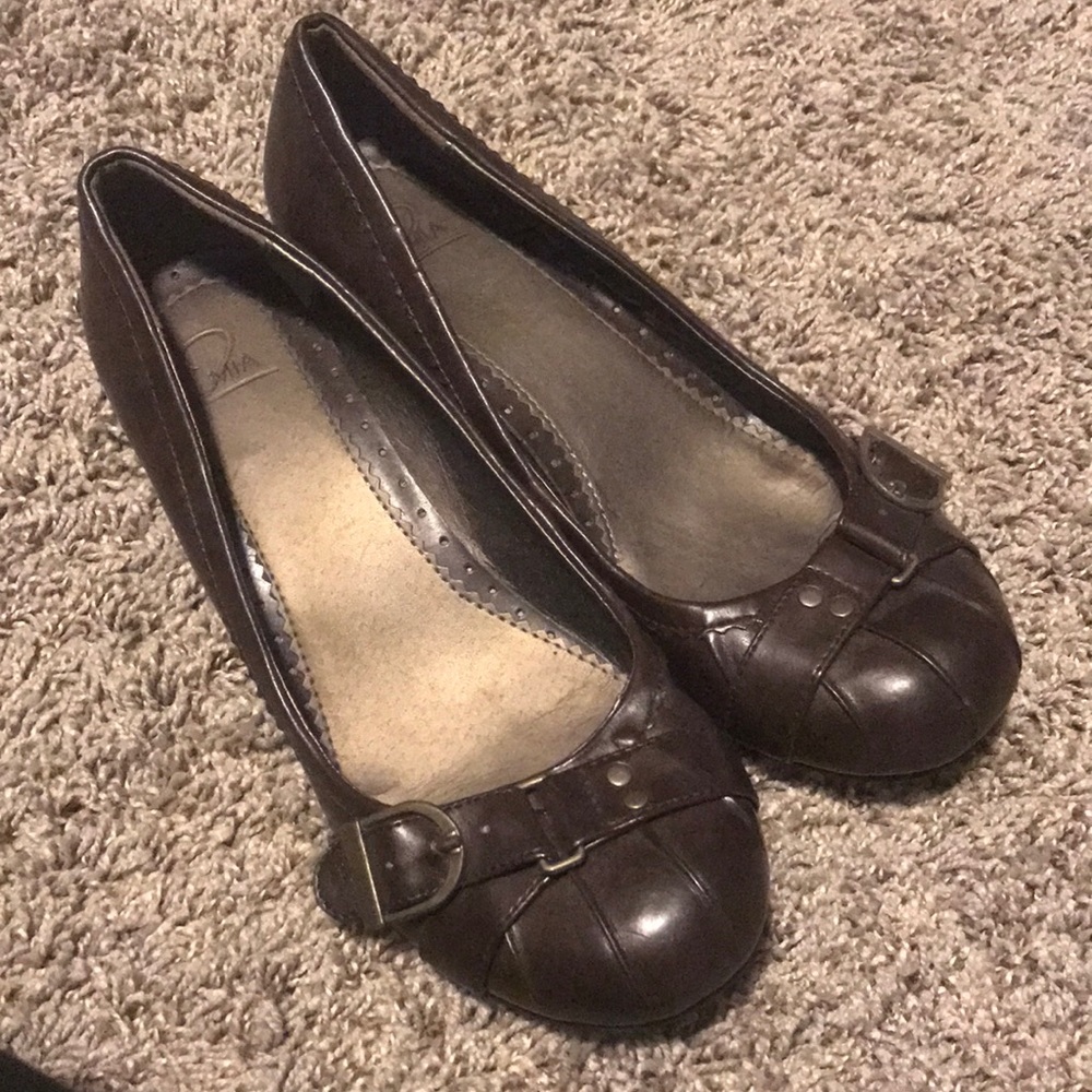 Brown Mia2 wedges